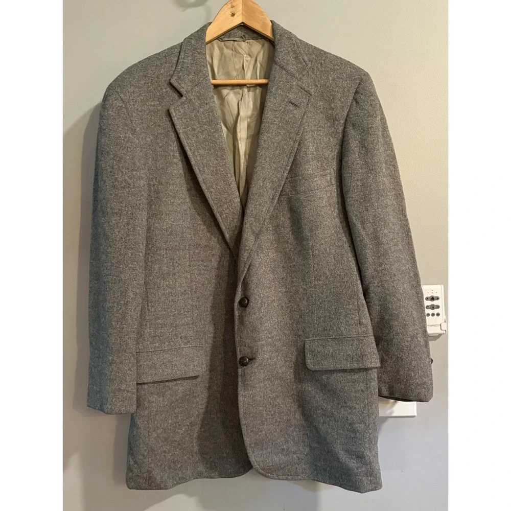 Chaps Ralph‎ Lauren Blazer Jacket Camel Hair Vintage USA Made 46